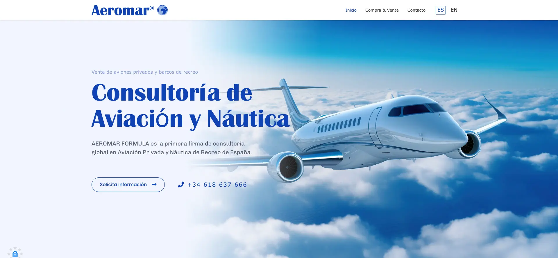 Web Aeromar Fórmula